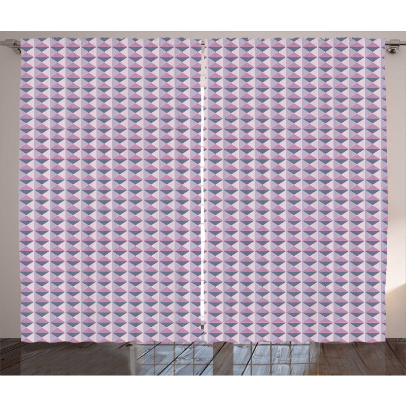 Ornamental Grid Pattern Curtain