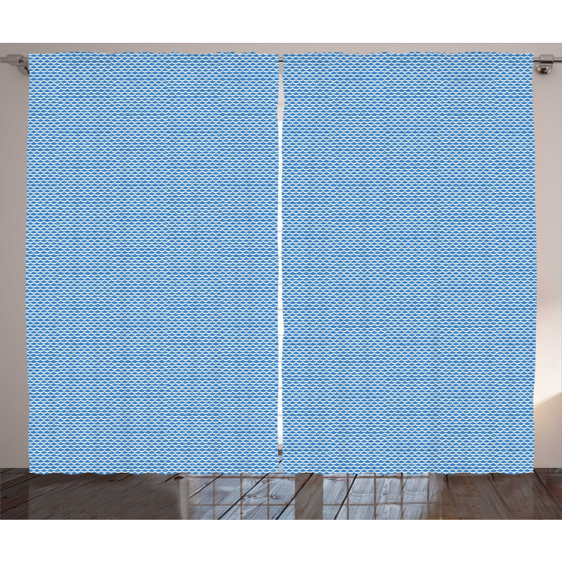 Geometric Arcs Japanese Line Curtain