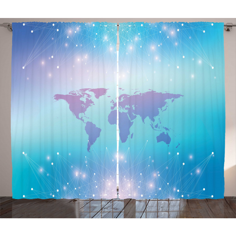 Bokeh Style Dots Wold Curtain