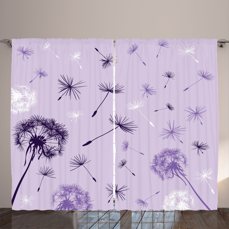 Botany Purple Tone Curtain