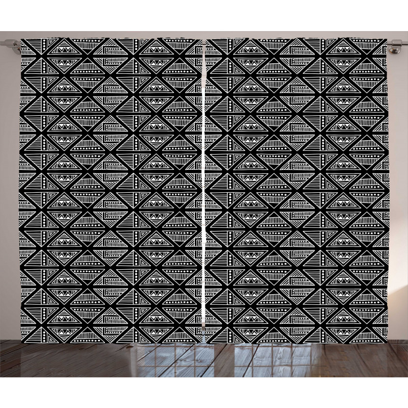 Monochrome Elements Curtain