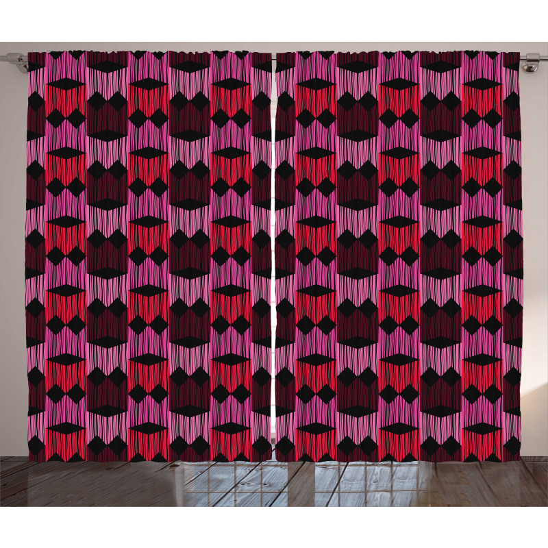 Rhombuses and Diamonds Curtain