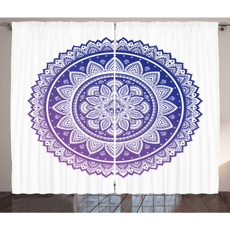 Flourishing Petals Asian Curtain