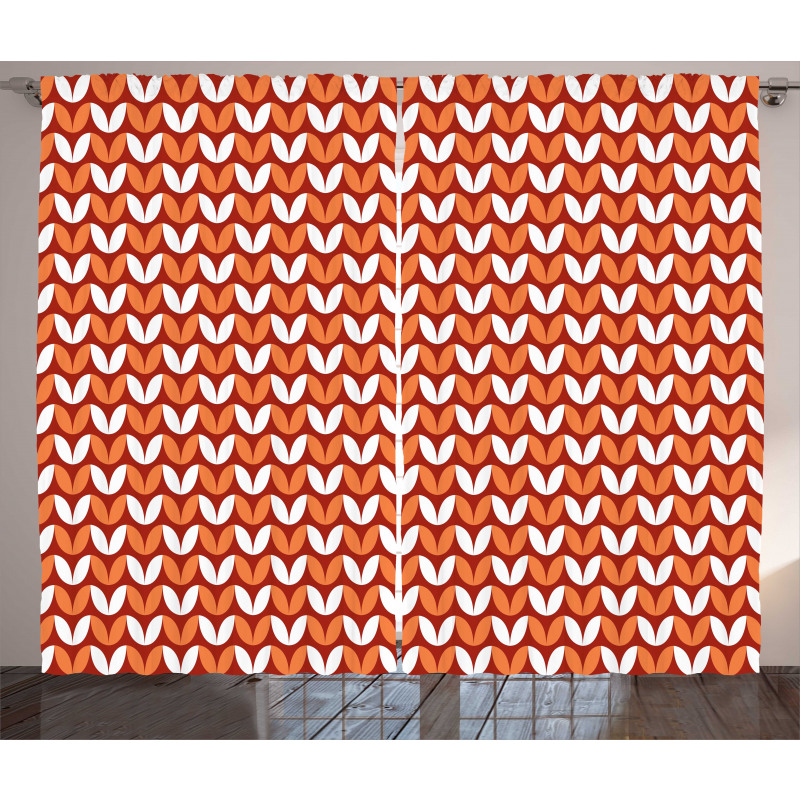 Nordic Style Petal Pattern Curtain