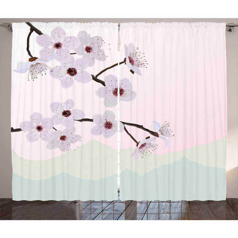 Motifs with Trees Curtain