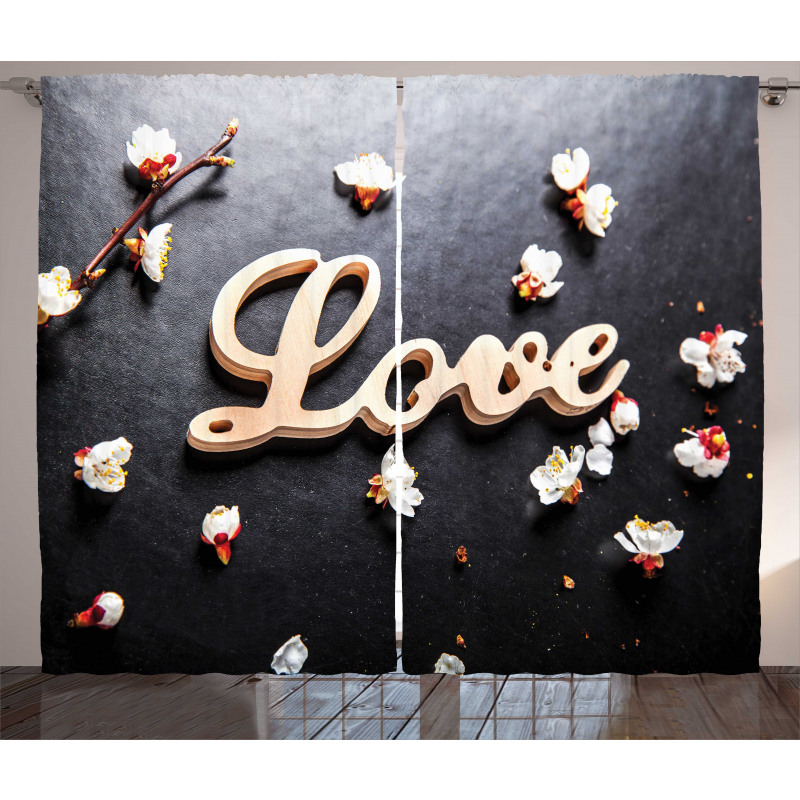 Love Sign Wooden Curtain