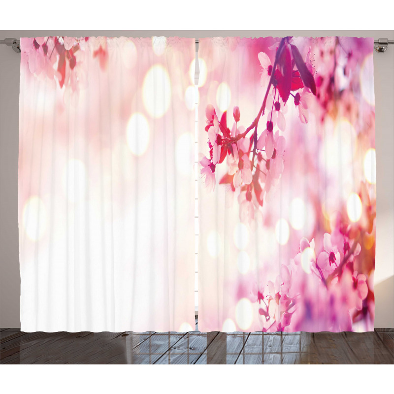 Japan Tree Design Curtain