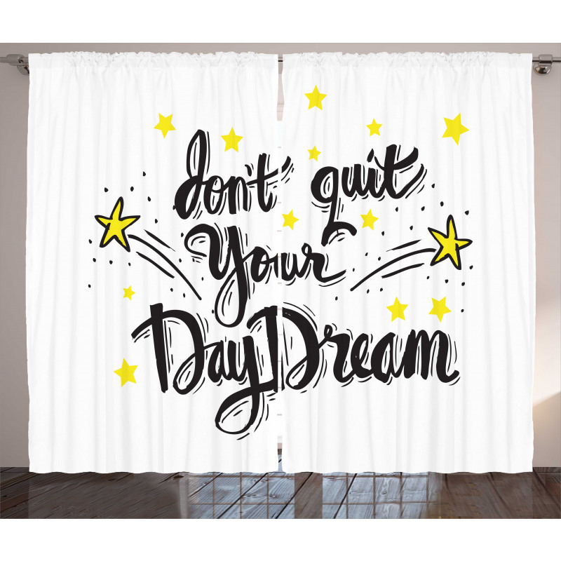 Don't Quit Your Daydream Star Curtain