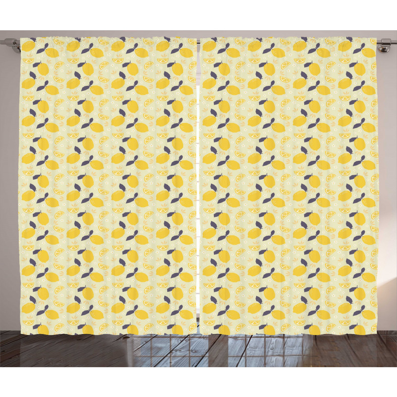 Lemons and Blossoms Curtain