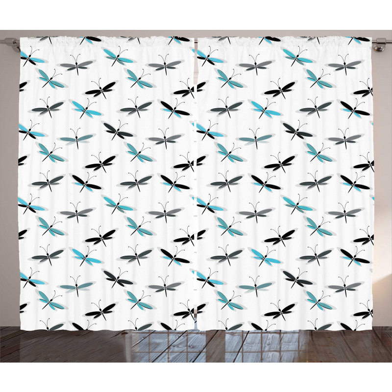 Simplistic Abstract Wings Curtain