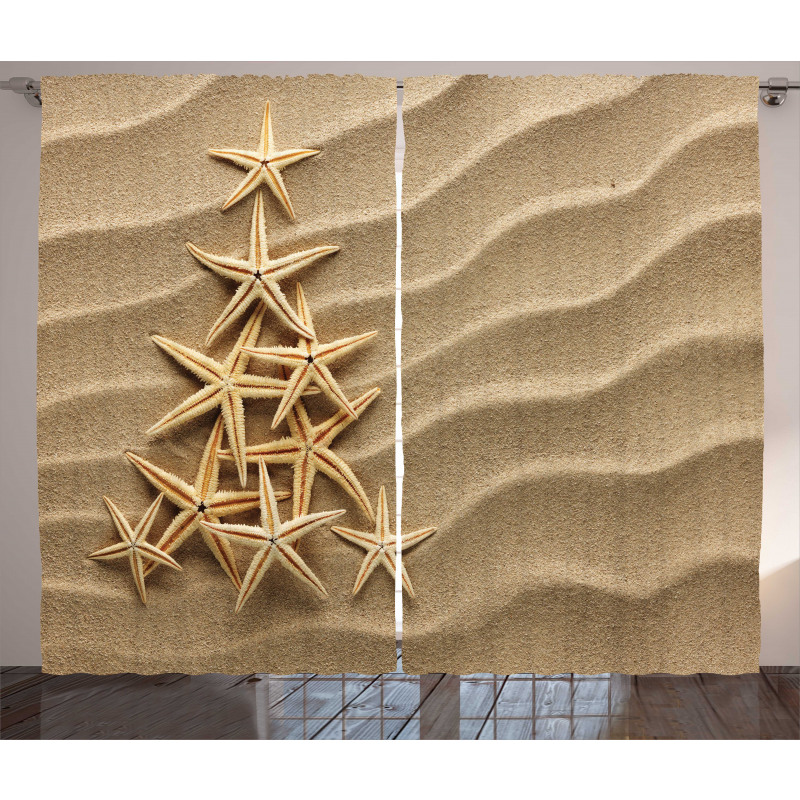 Triangular Shaped Starfish Curtain