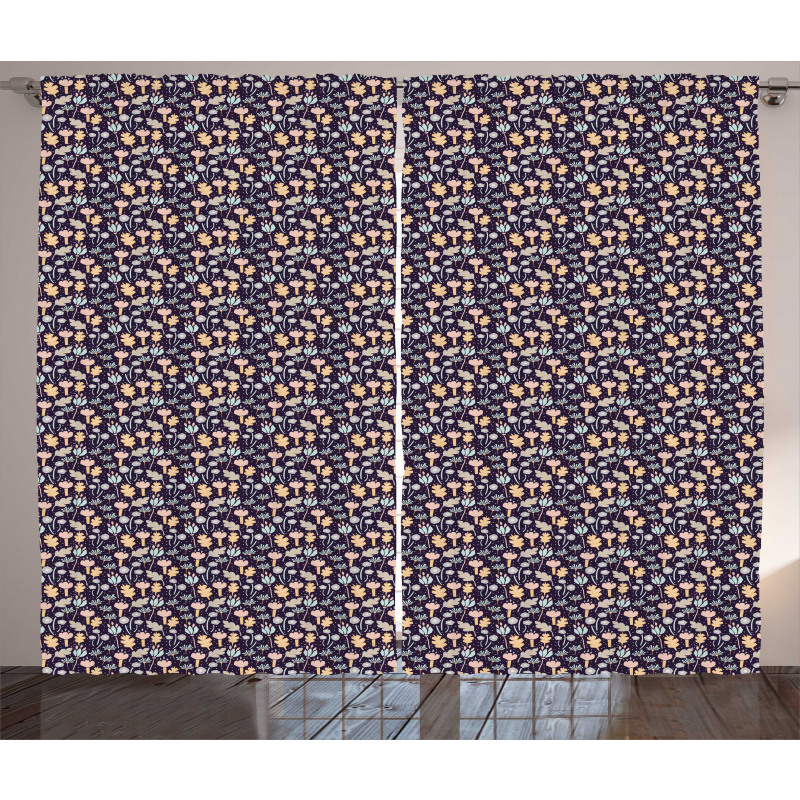Cutout Pattern of Flowers Curtain