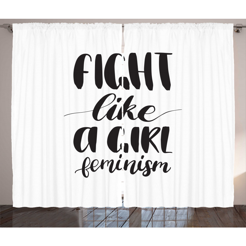 Feminism Through Typo Curtain