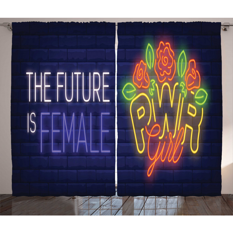 Future is Female Curtain