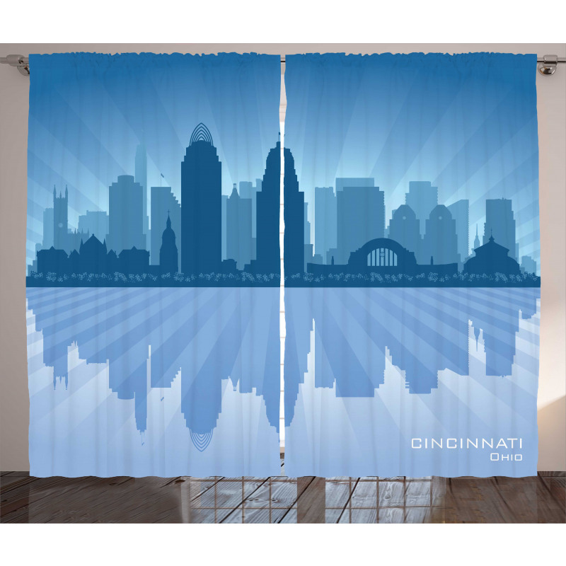 Reflection Cityscape Curtain