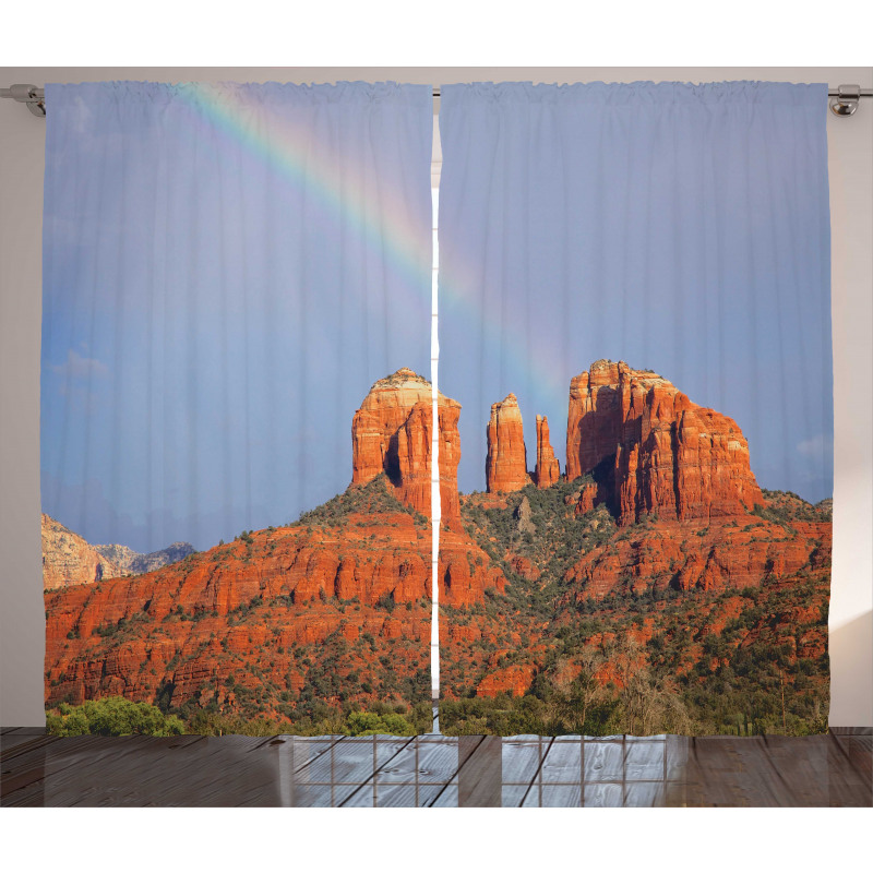 Rainbow Above Grand Canyon Curtain