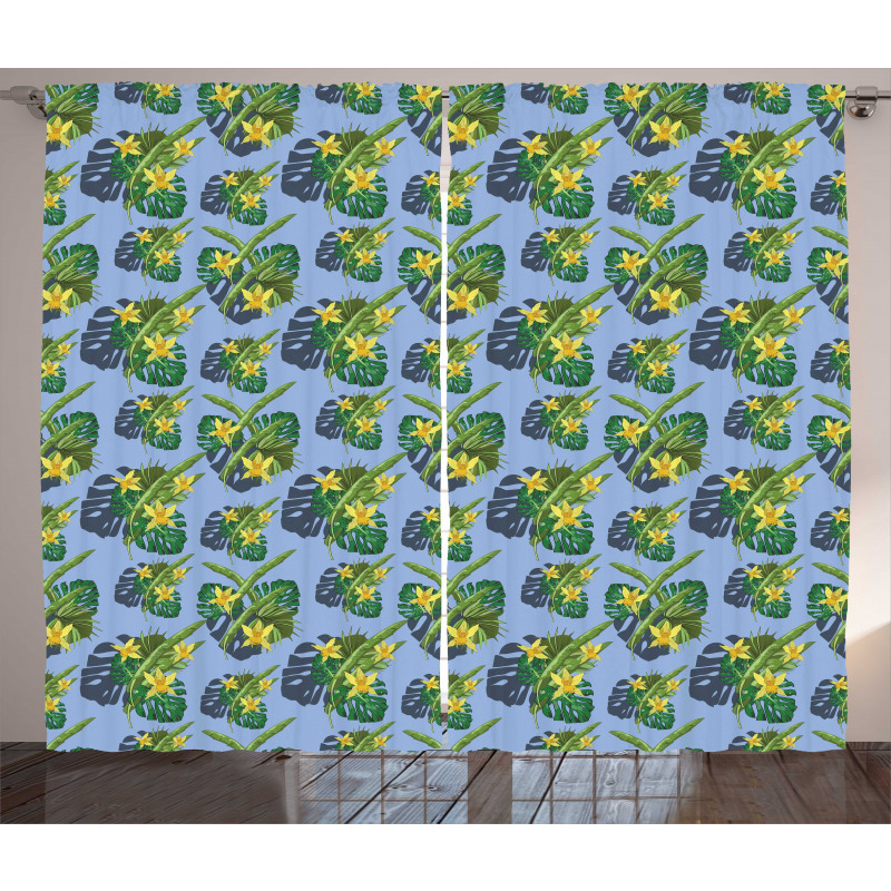 Exotic Botany Repetition Curtain