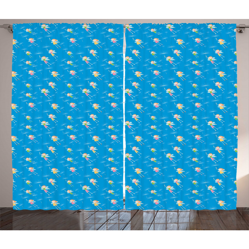 Flying Summer Elves Curtain