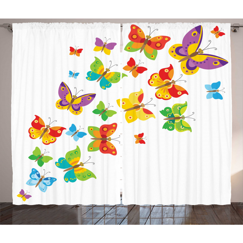 Cartoon Animals Spring Curtain