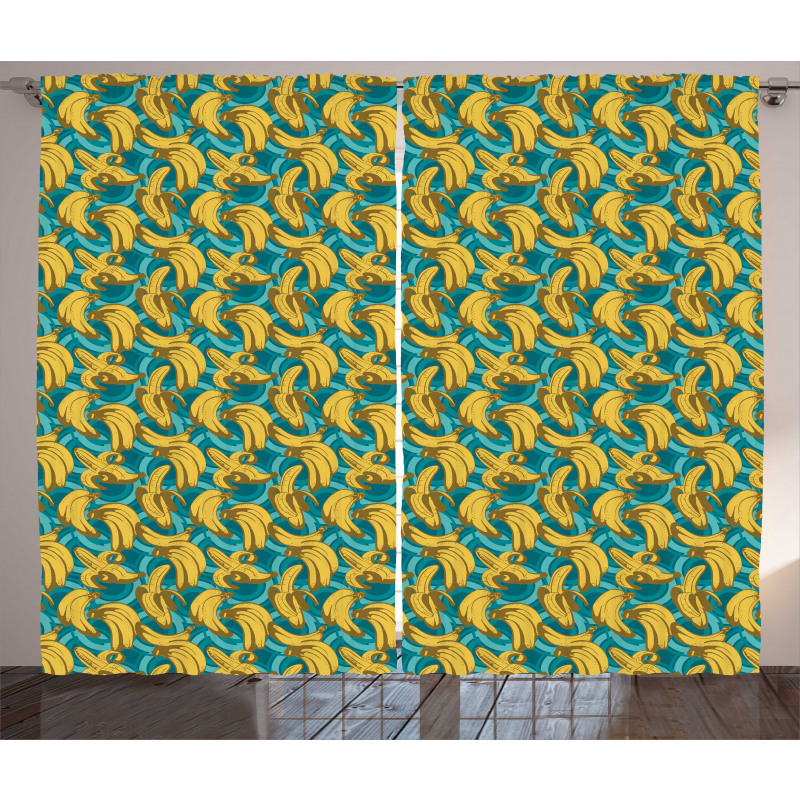 Retro Style Hawaiian Farm Curtain