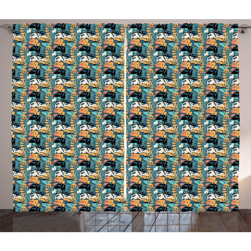 Modern Abstract Art Theme Curtain