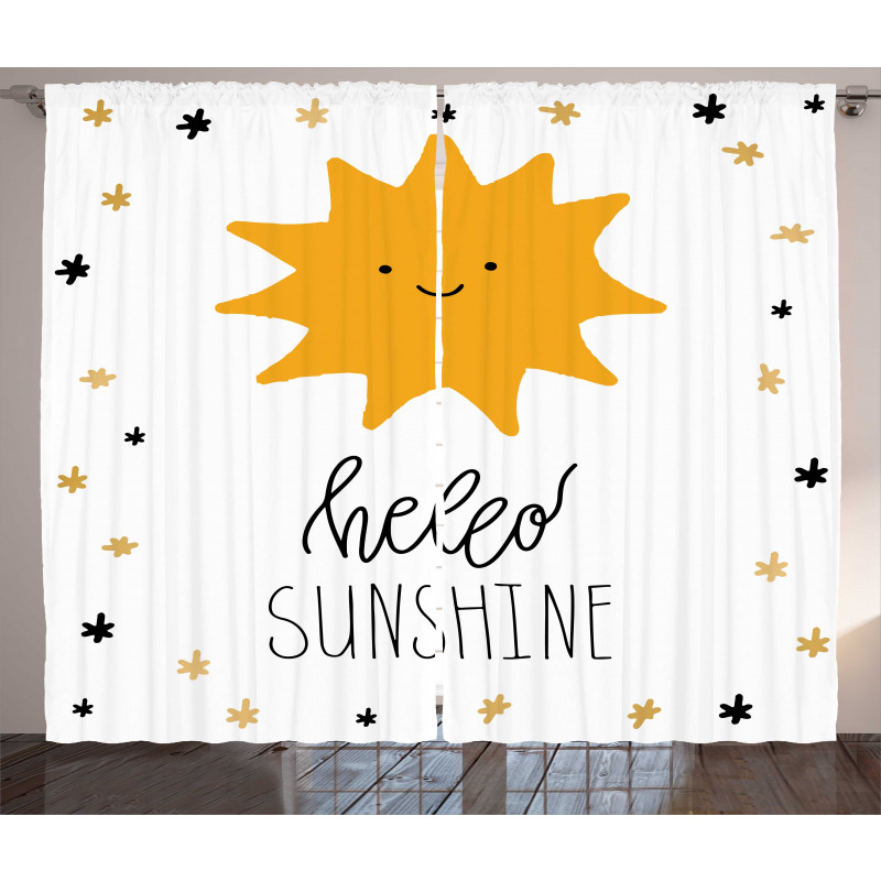 Nursery Typography Curtain