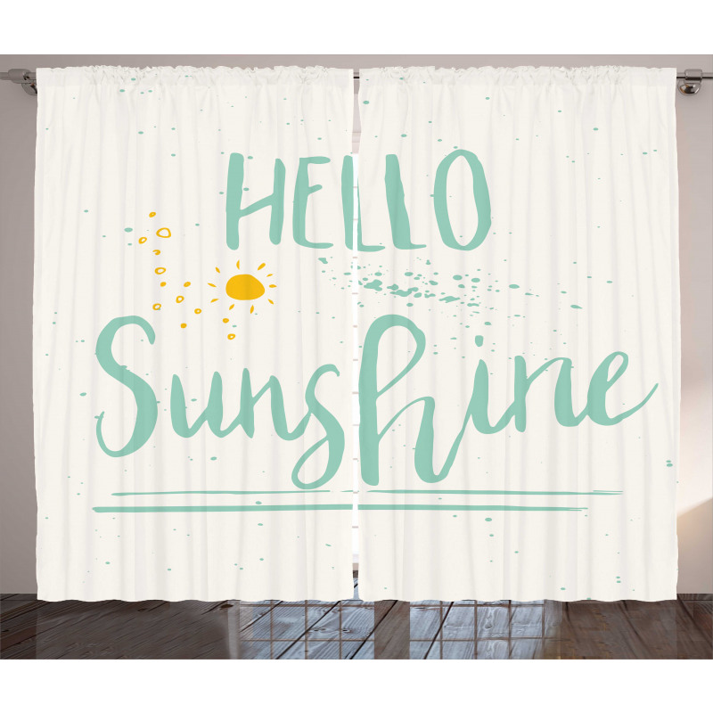 Calligraphic Summer Curtain