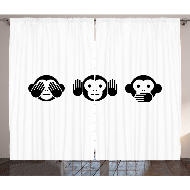 Simple Animal Graphic Curtain