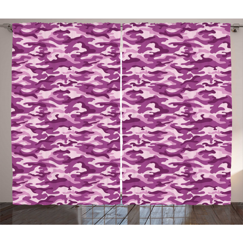 Exotic Camouflage Pattern Curtain