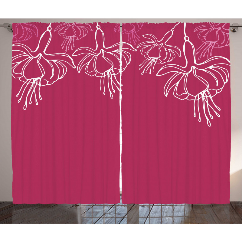 Floral Summer Time Blossoms Curtain