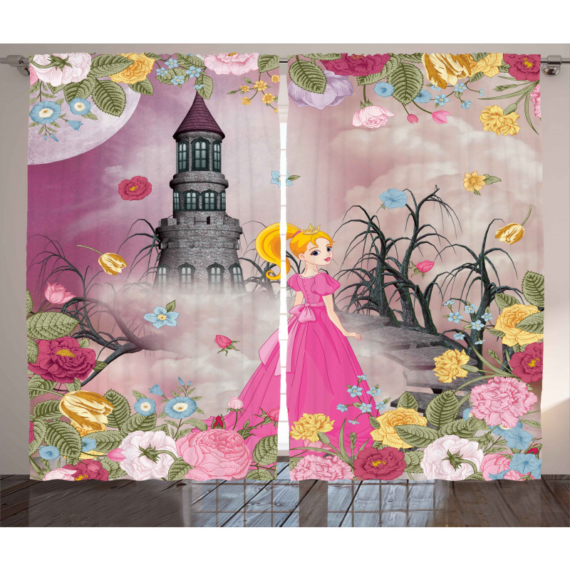 Fairy Tale Theme Cartoon Curtain