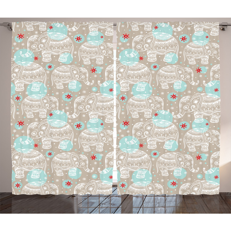 South East Animals Curtain