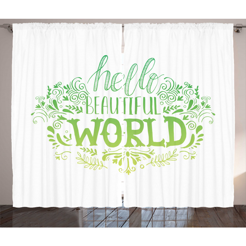Hello World Curtain