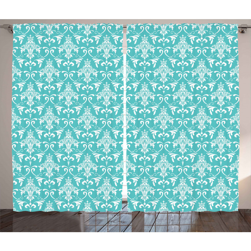 Classic Floral Motif Curtain