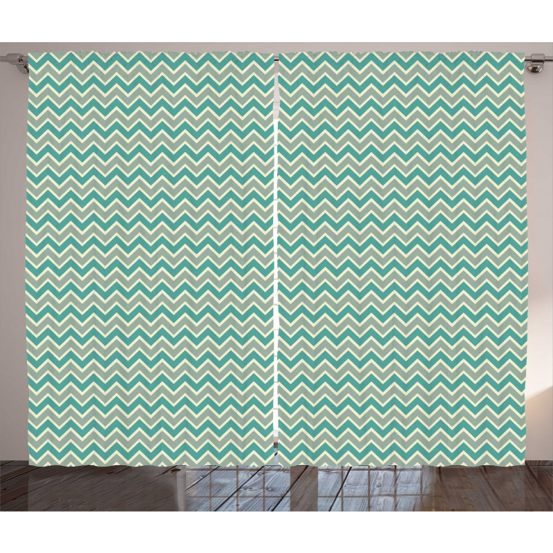 Abstract Herringbone Curtain