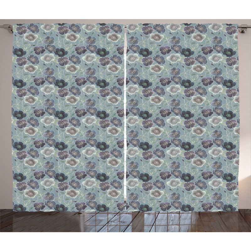 Floral Season Country Curtain