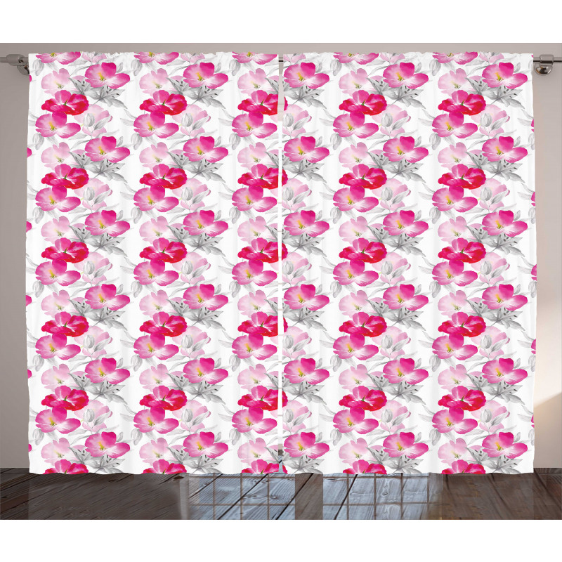 Spring Romantic Composition Curtain