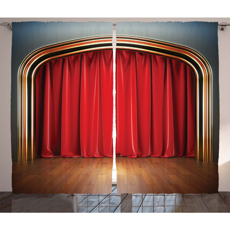 Stage with Classic Curtains Curtain