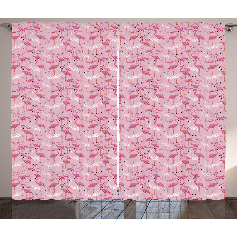 Animals in Pinkish Tones Curtain