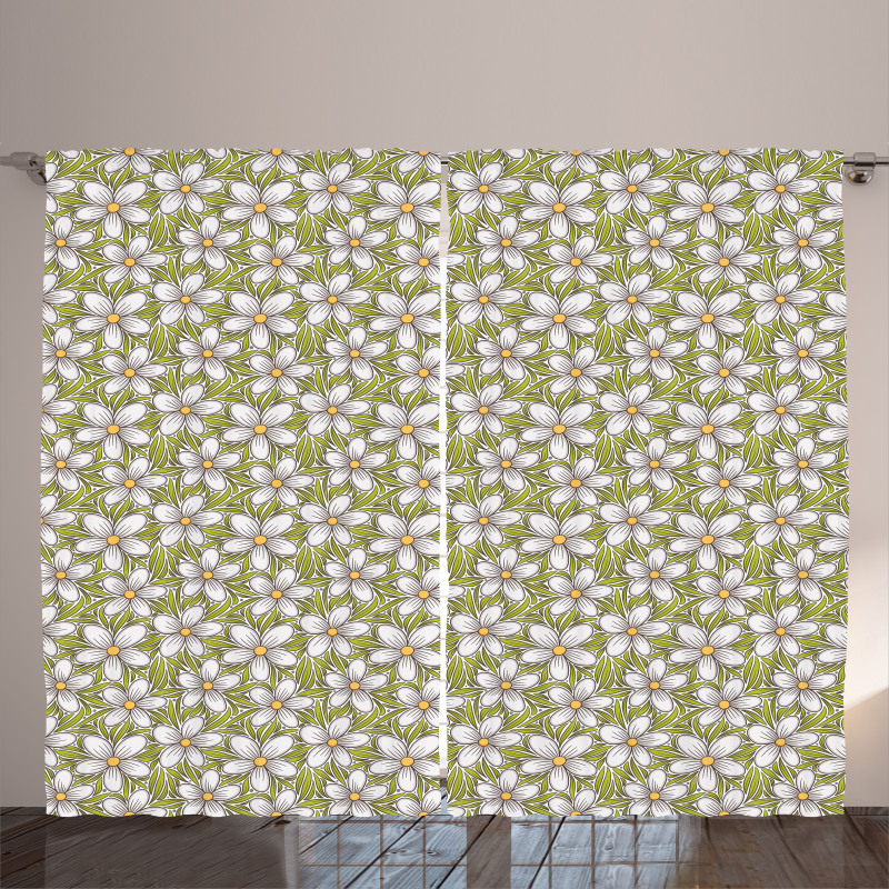 Blossoming Petals Botanical Curtain