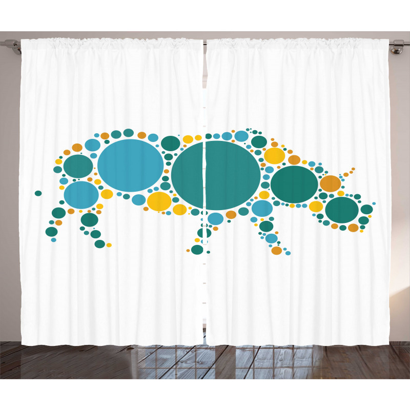 Abstract Fauna Design Curtain