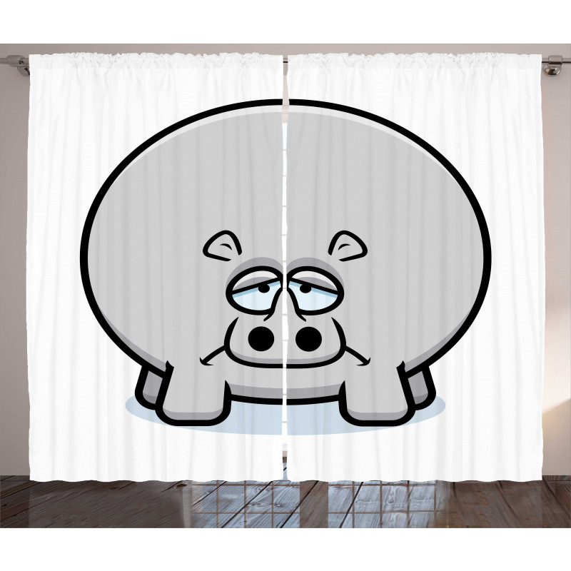 Animal with Sad Expression Curtain