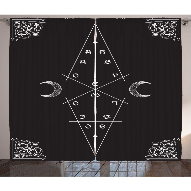 Mystical Style Moon Curtain