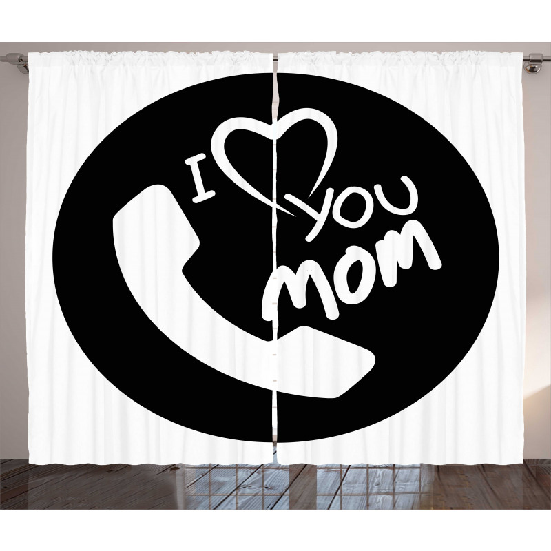 Family Values Theme Phone Curtain