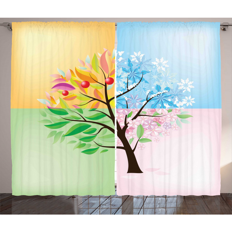 4 Seasons Tree Environment Curtain