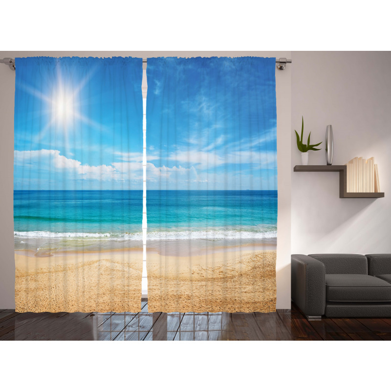 Tropical Seascape Ocean Curtain