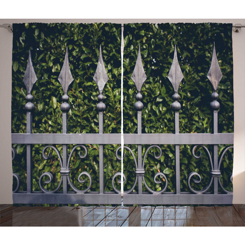 Outdoor Garden Fence Photo Curtain