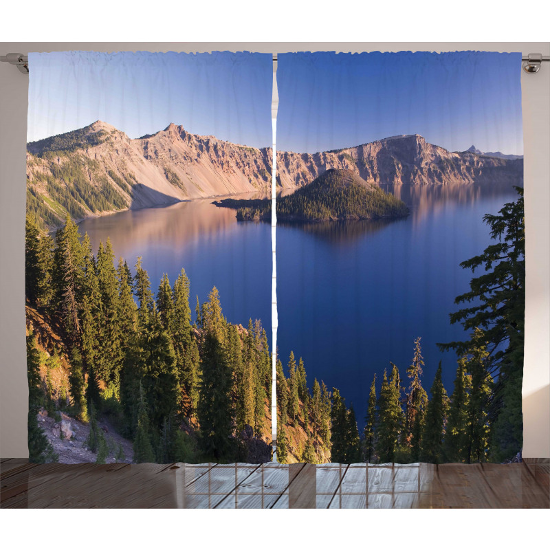 Crater Lake Volcano Curtain