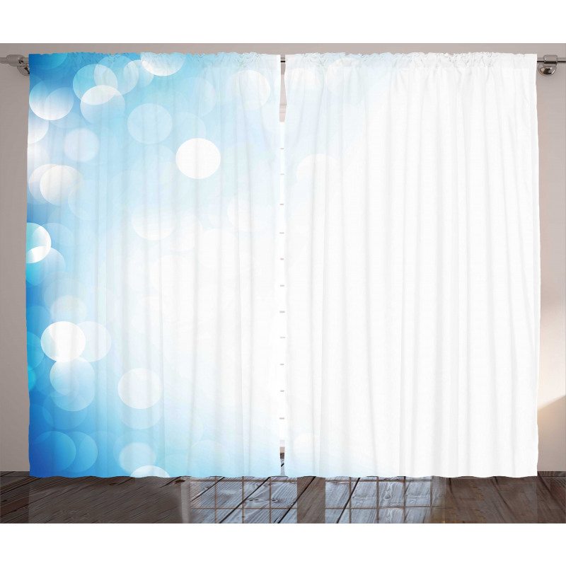 Gradient Effect Blurred Spots Curtain