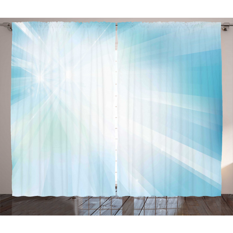 Abstract Ray Fantasy Soft Art Curtain